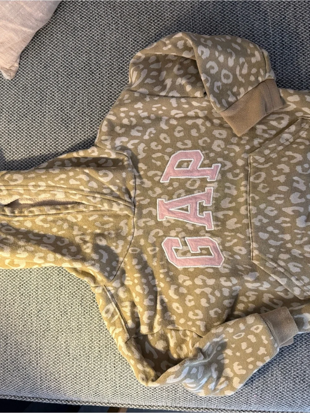 GAP Kids Tan Leopard Print Sweatshirt & Joggers